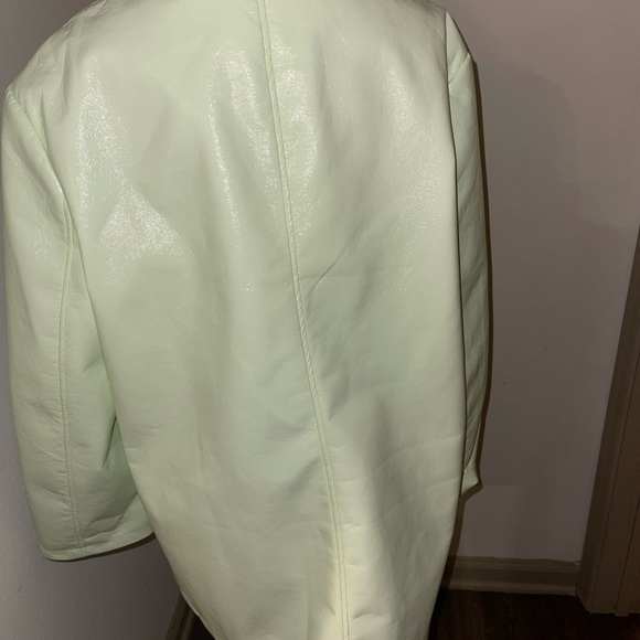 Asos lime green patent leather jacket - Picture 3 of 3